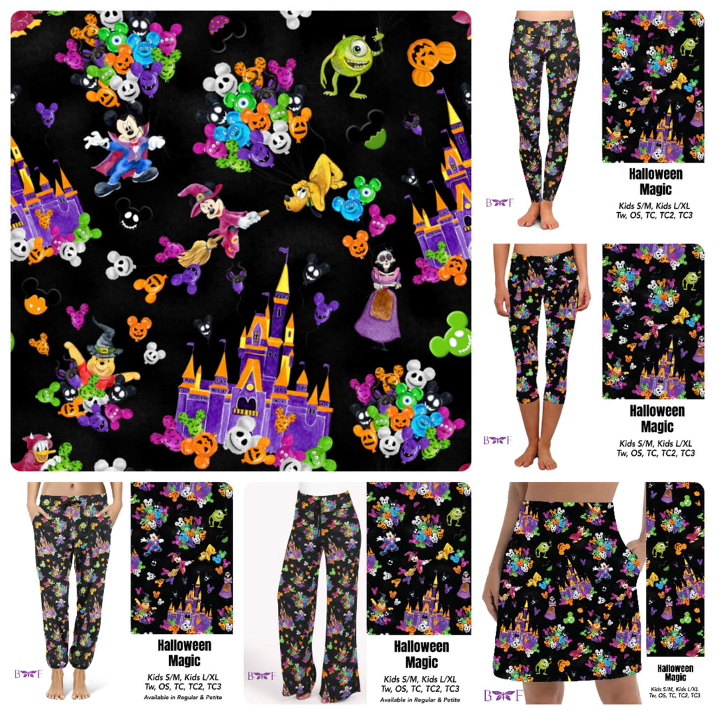 Halloween Magic Capris,skorts,leggings, and bike shorts with pockets