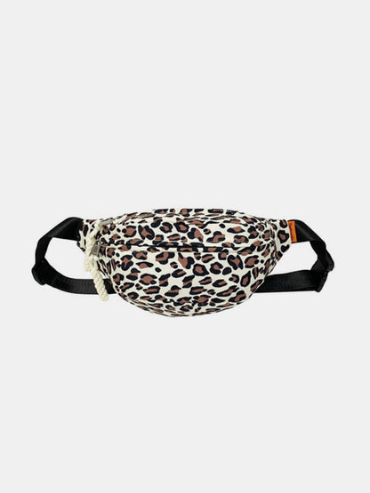 Leopard Nylon Crossbody Bag