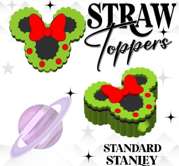 EAR WREATHE- 3D PRINTED STRAW CHARM