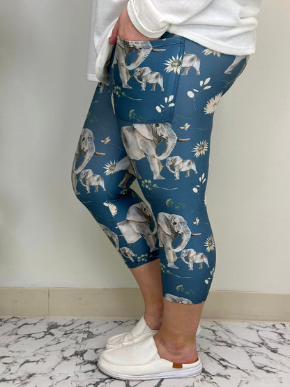 Elephant Capri w/ Pockets