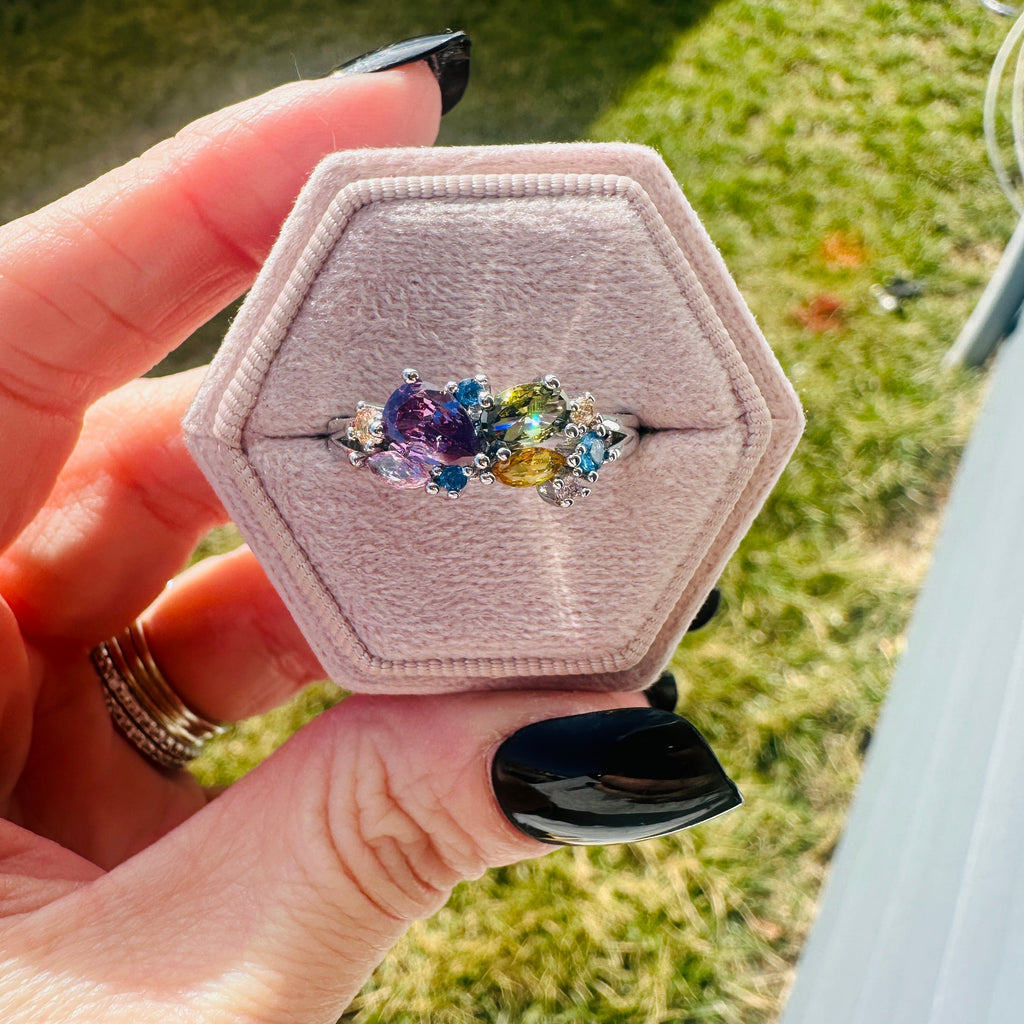 EVANGELINE MULTI-COLOR STONE RING RING