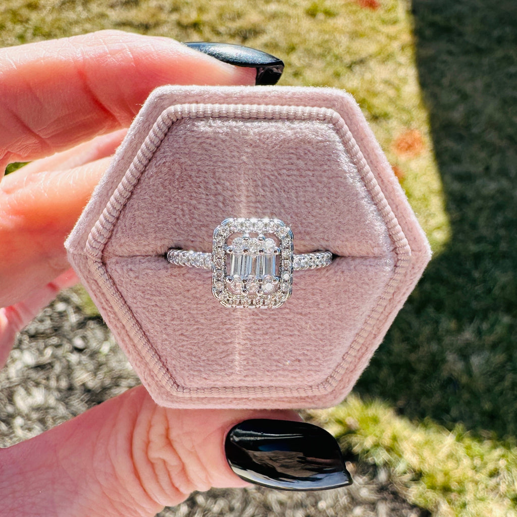 MODERN GRACE EMERALD CUT RING - READY TO SHIP!! RING