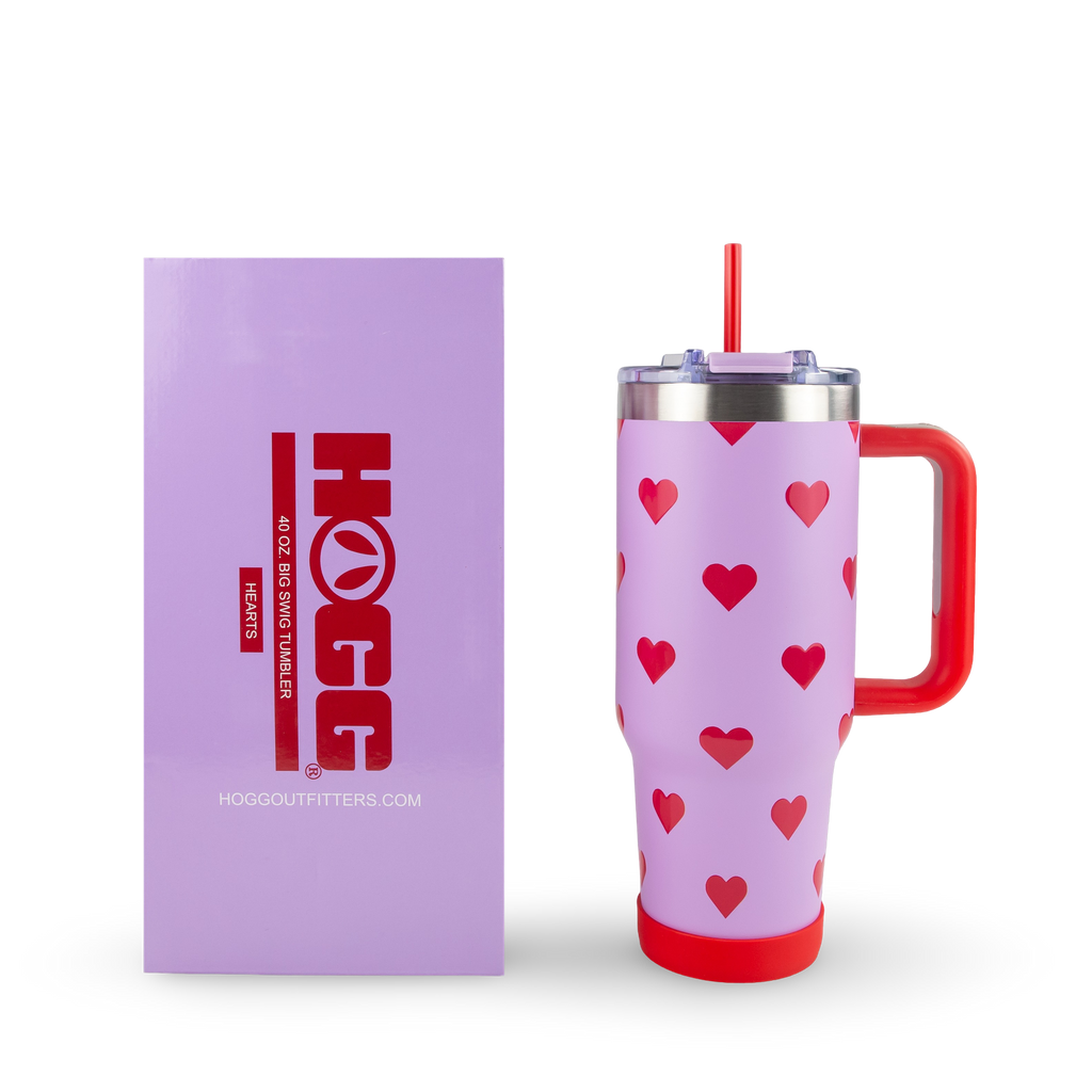 40oz POWDER COATED BIG SWIG TUMBLER - VALENTINE'S COLLECTION TUMBLER