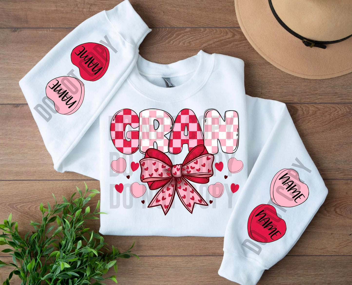 CANDY HEART NAME SWEATSHIRT COLLECTION (MULTIPLE OPTIONS)