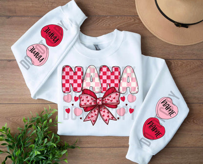 CANDY HEART NAME SWEATSHIRT COLLECTION (MULTIPLE OPTIONS)