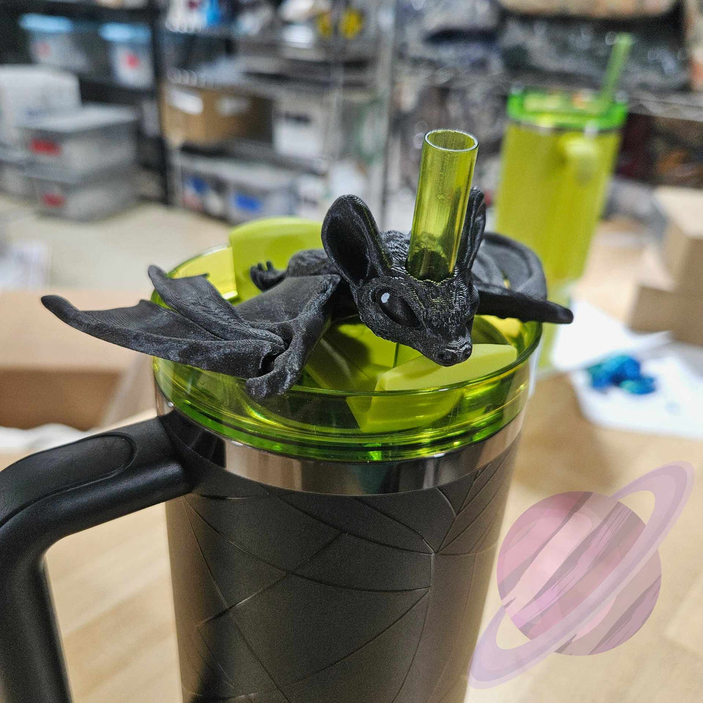 BAT-3D PRINTED STRAW BUDDY straw buddy