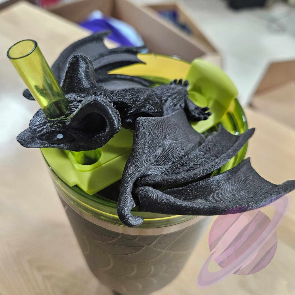 BAT-3D PRINTED STRAW BUDDY straw buddy