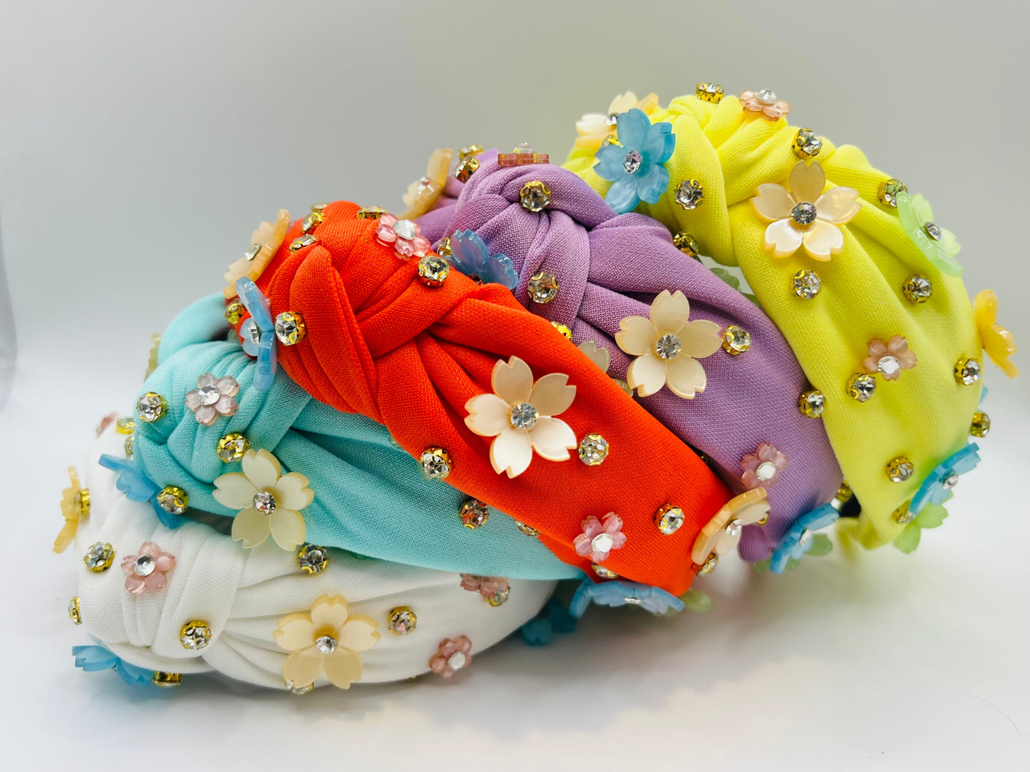 *RTS: Spring Floral Embellished Headbands*