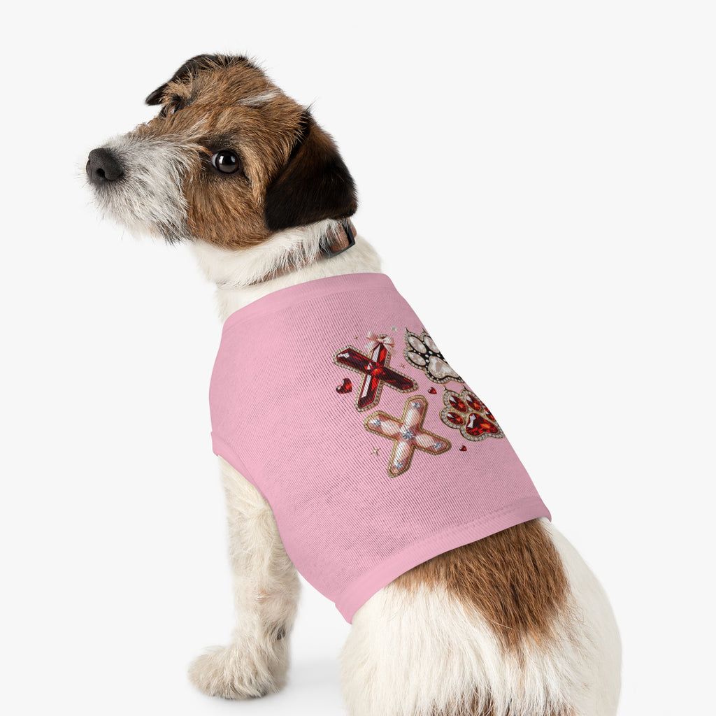 PET TANK TOP - SPARKLING PAW XOXO JEWEL DESIGN Pets