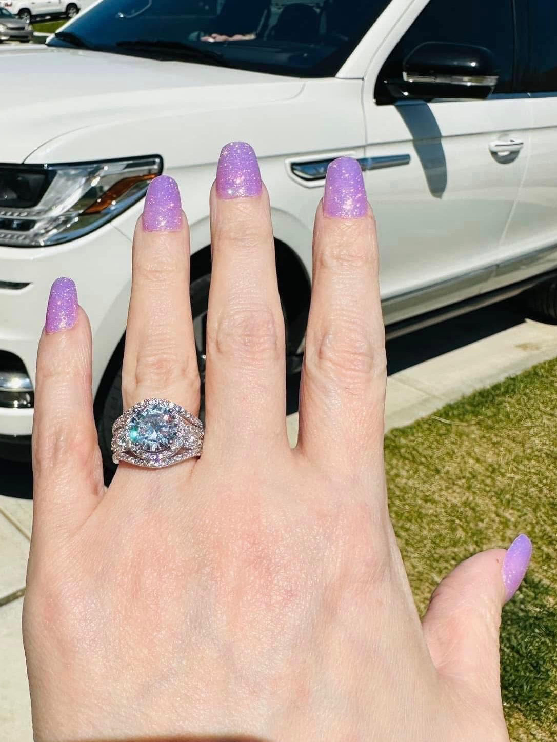 CELESTE HALO RING ring