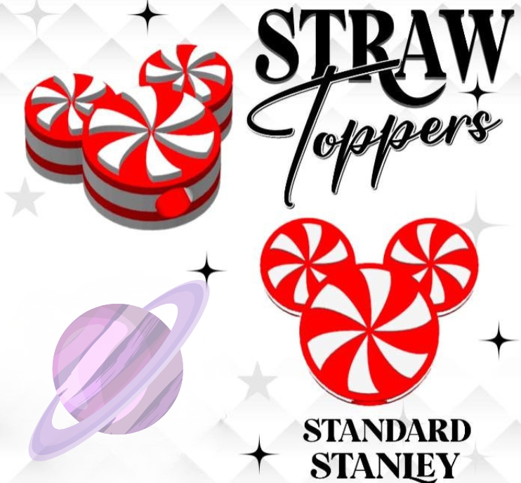 CANDY EARS- 3D PRINTED STRAW CHARM
