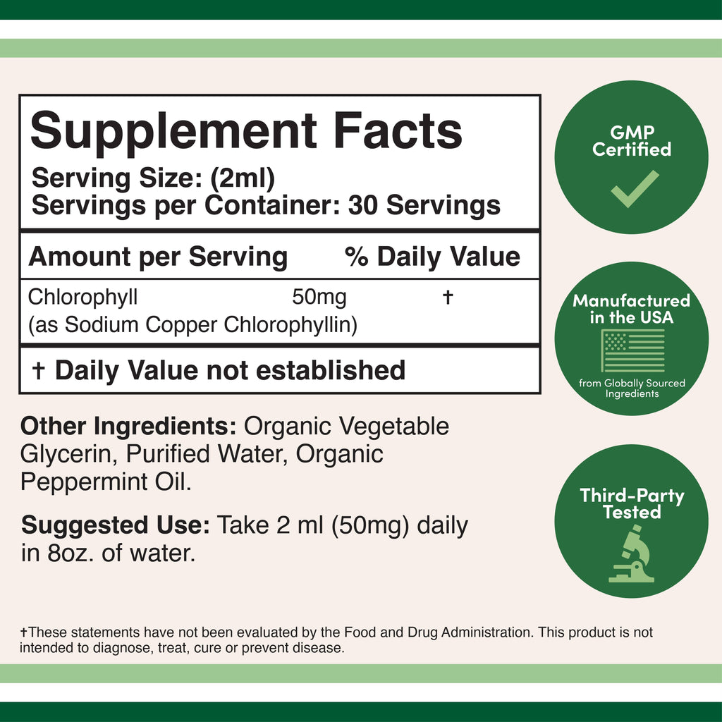 LIQUID CHLOROPHYLL SUPPLEMENT