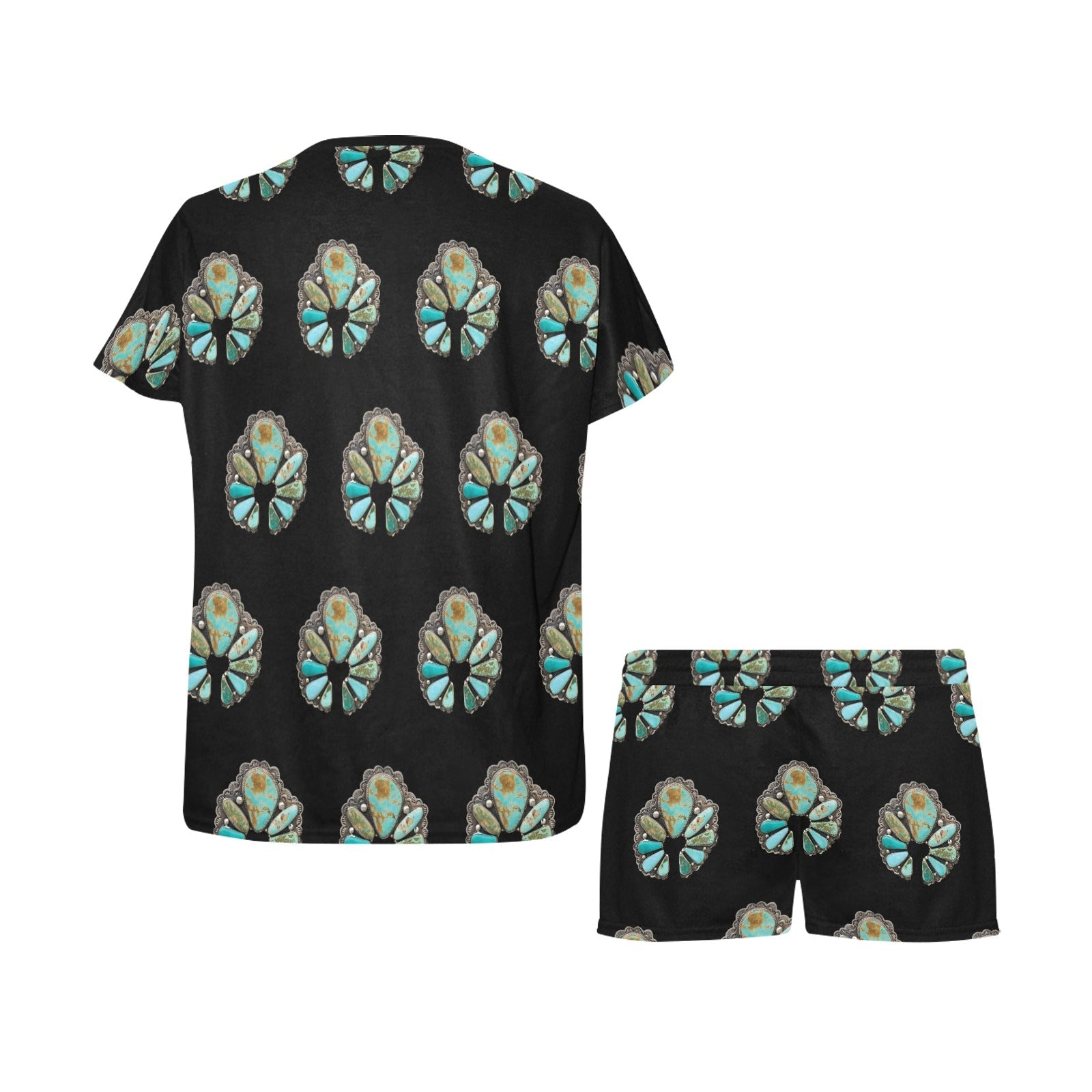 TURQUOISE NAJA WOMEN'S PAJAMA SHORT SET pajama set