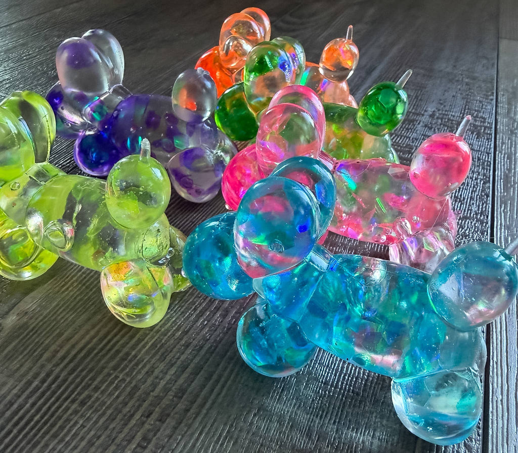 Squishy Squish Maltose Glitter Balloon Dog Stress Toy