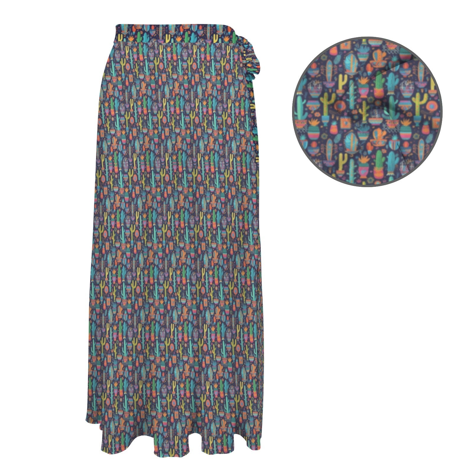 Baha Ranch Cactus Crazy Beach Coverup Skirt Cover ups