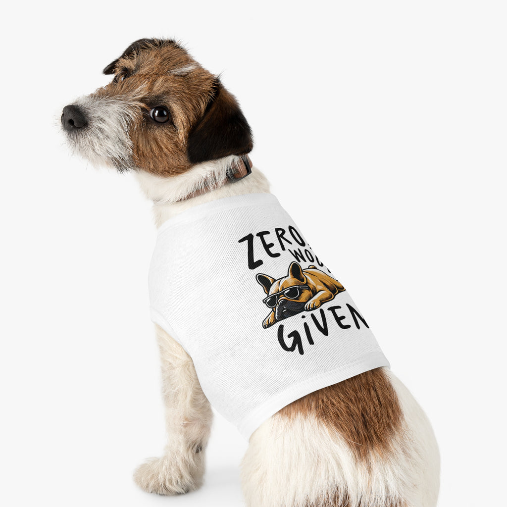 DOG TANK - "ZERO WOOFS GIVEN" PET TANK TOP Pets