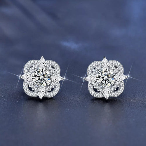 .925 STERLING SILVER MOISSANITE STUD EARRINGS Earrings