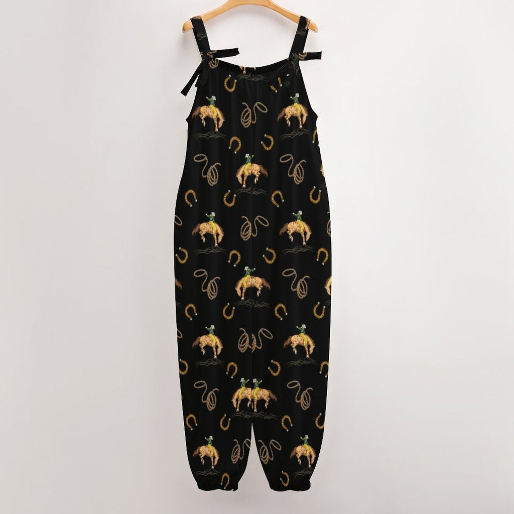RODEO COWBOY OVERALL JUMPSUIT