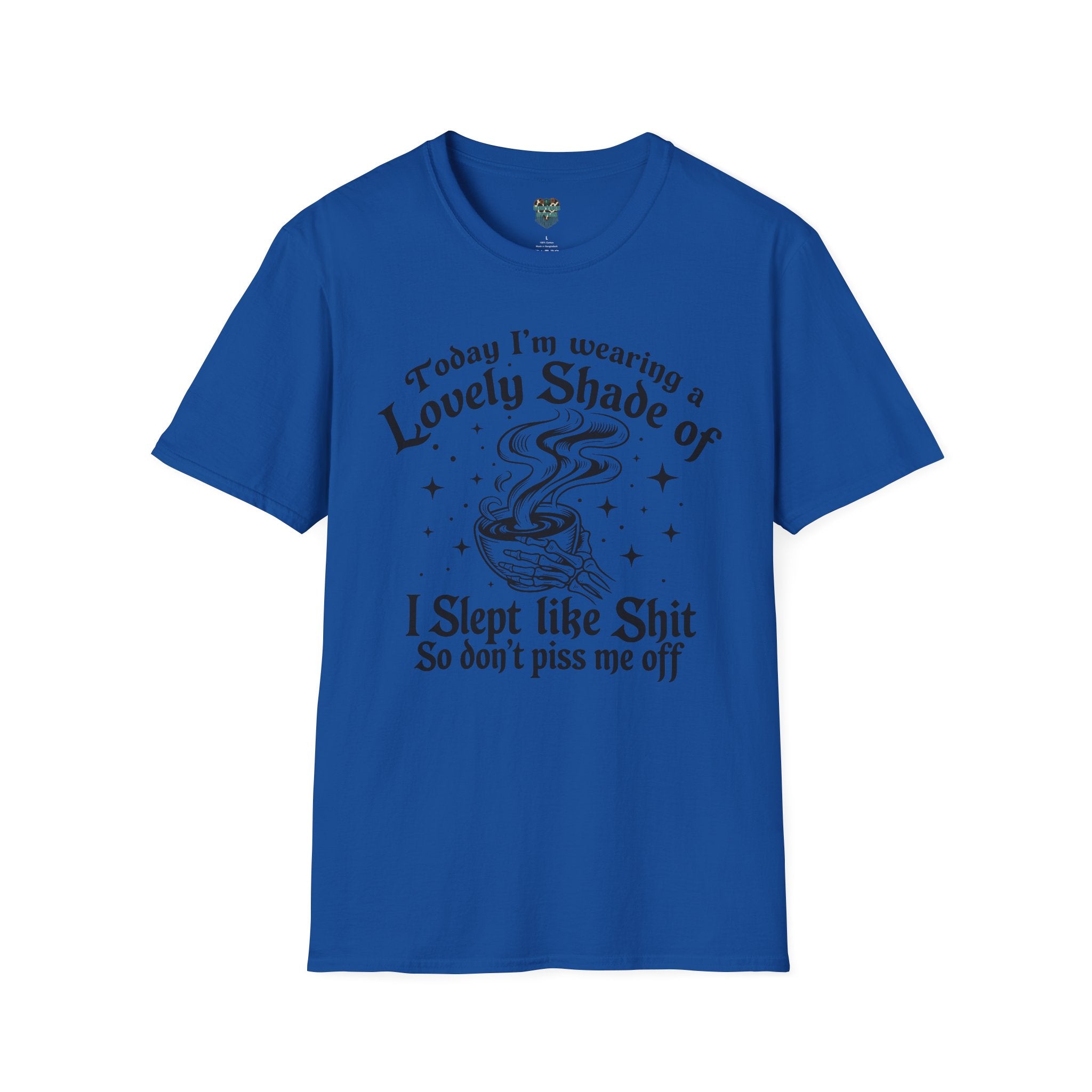FUNNY COFFEE TSHIRT - "I SLEPT LIKE SHIT" RETRO WITCHY CUSTOM GRAPHIC TSHIRT T-Shirt