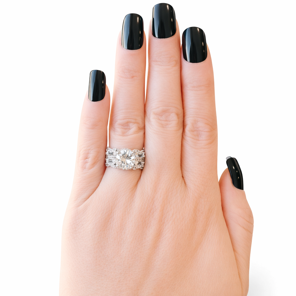 VIRELLA LUXE PAVE STATEMENT RING ring