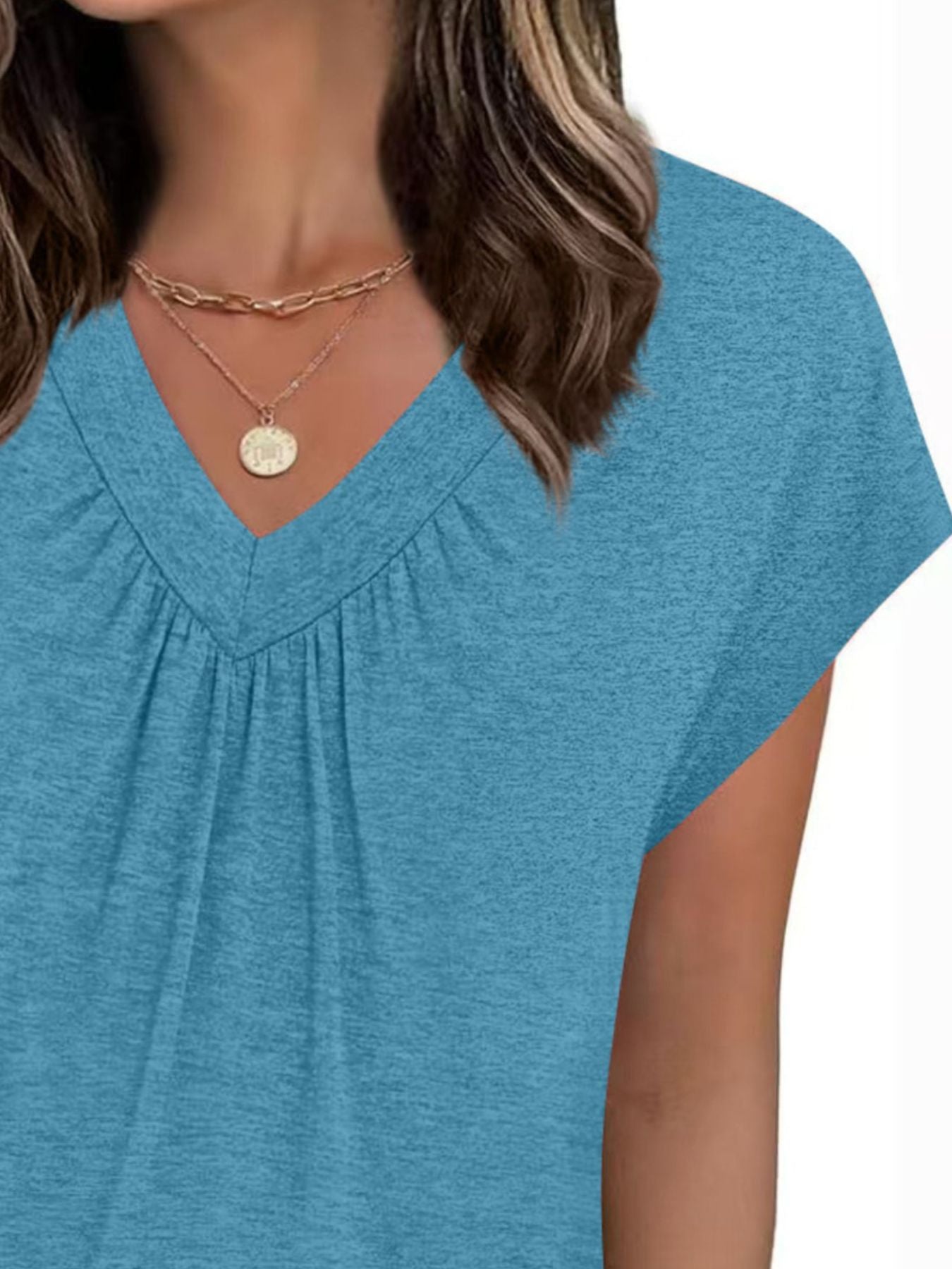 V-NECK RELAXED FIT T-SHIRT Tops