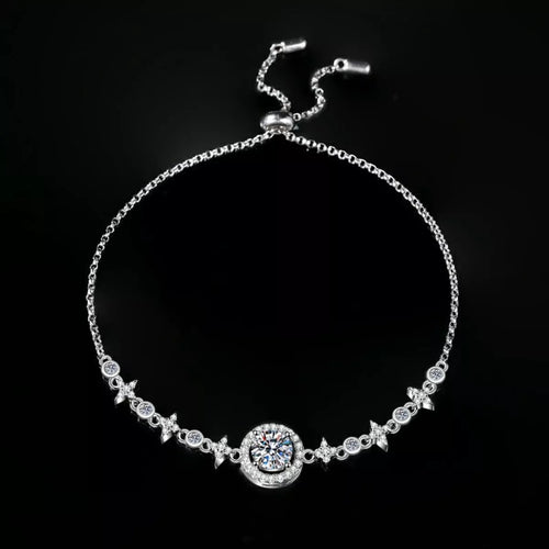 1 CARAT MOISSANITE .925 STERLING SILVER BRACELET bracelet