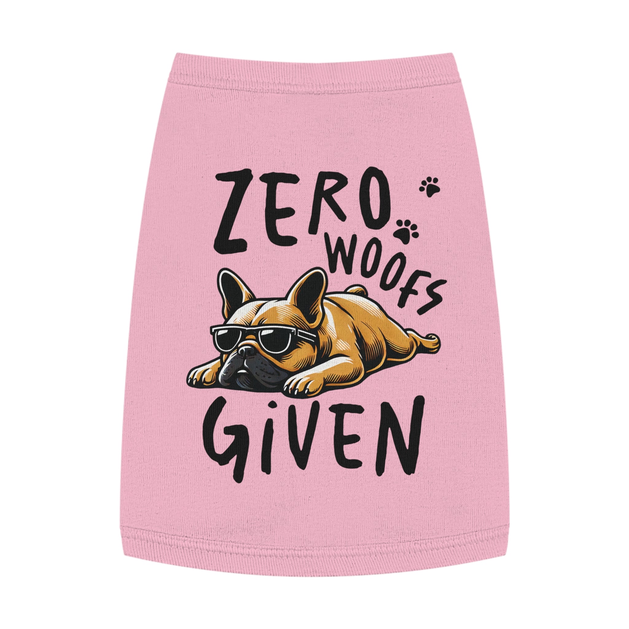 DOG TANK - "ZERO WOOFS GIVEN" PET TANK TOP Pets