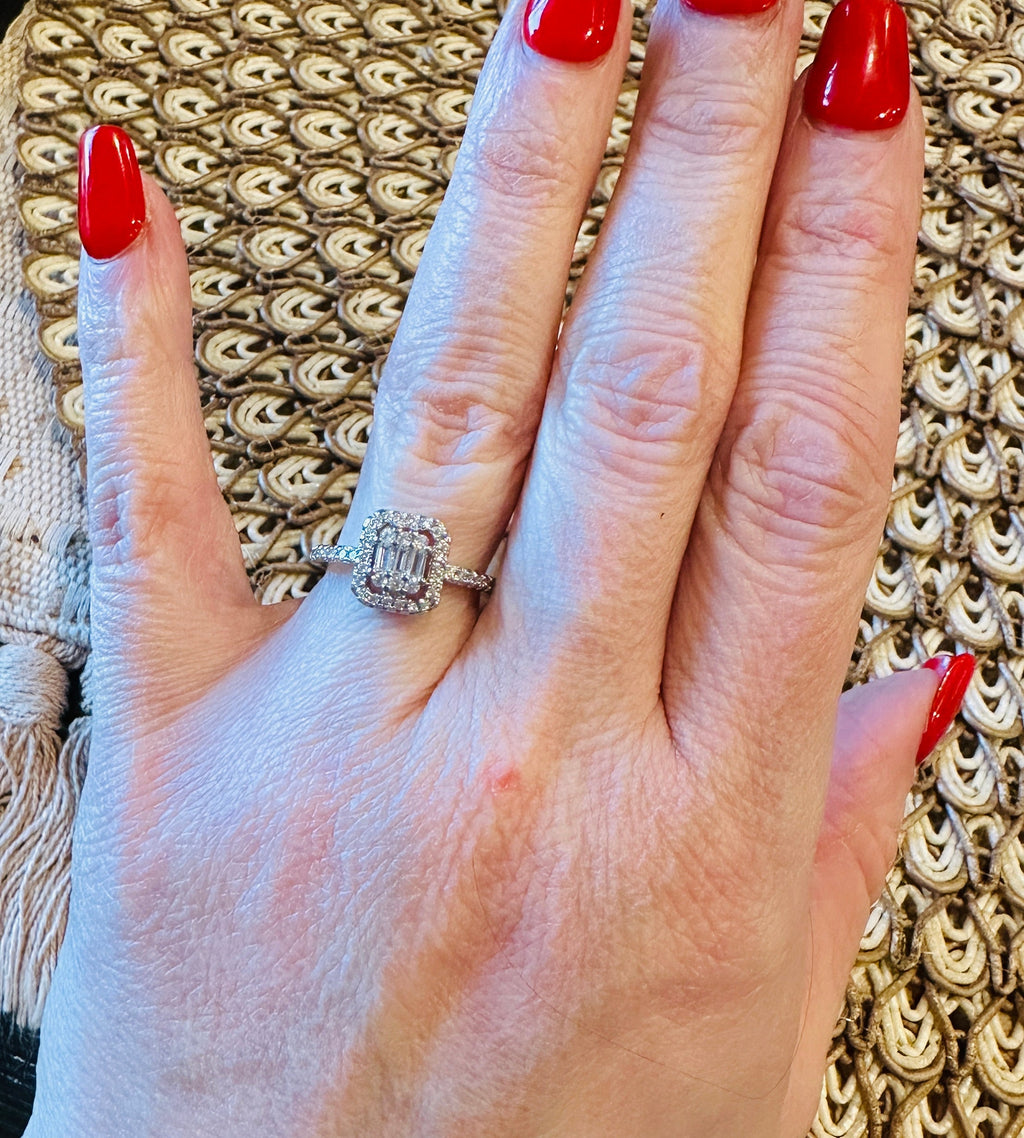 MODERN GRACE EMERALD CUT RING - READY TO SHIP!! RING