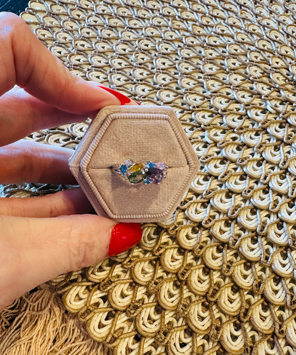 EVANGELINE MULTI-COLOR STONE RING RING