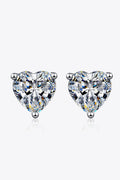 2 CARAT MOISSANITE HEART-SHAPED STUD EARRINGS Earrings
