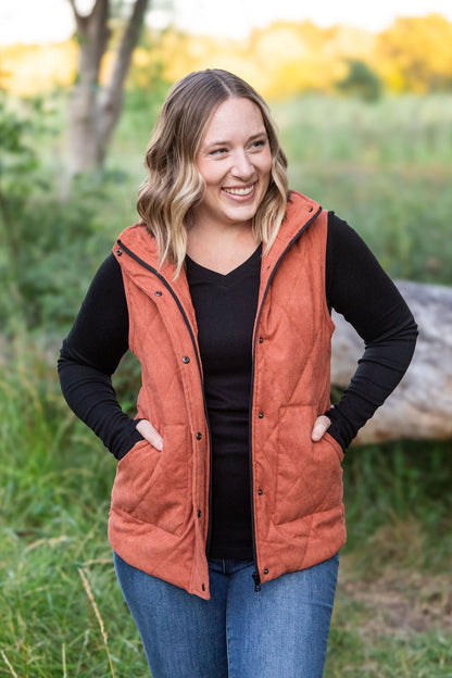 IN STOCK Corduroy Vest - Pumpkin