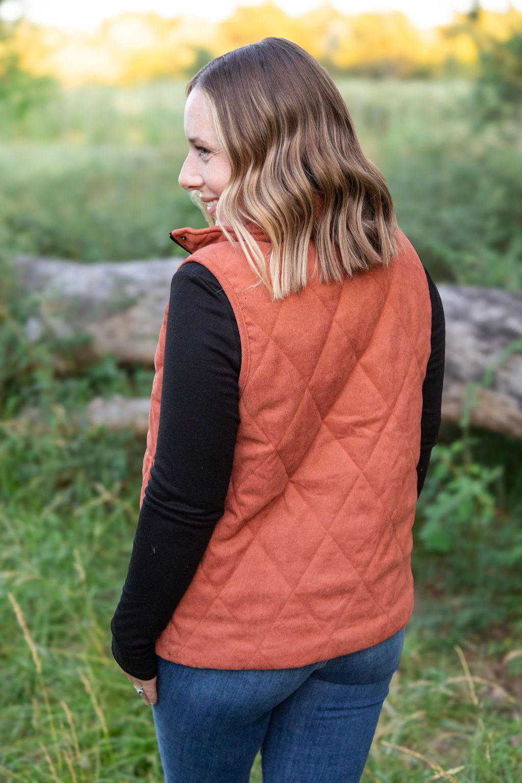 IN STOCK Corduroy Vest - Pumpkin