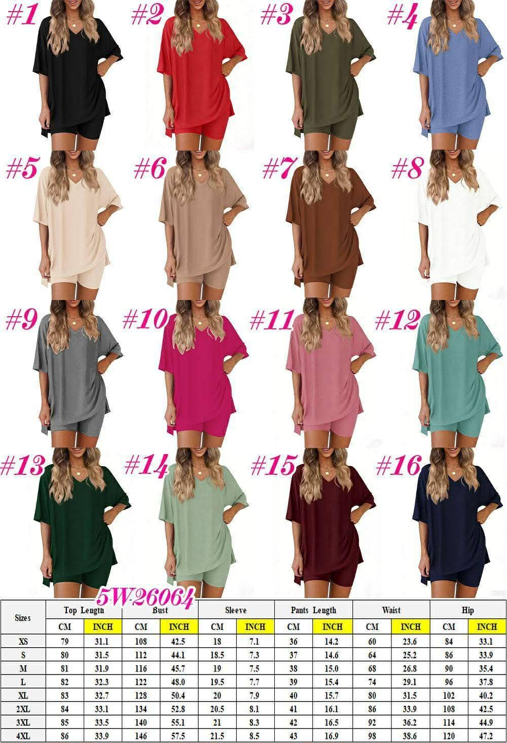 PREORDER ** 2 PIECE LOUNGE SET WITH OVERSIZED TOP AND BIKE SHORTS