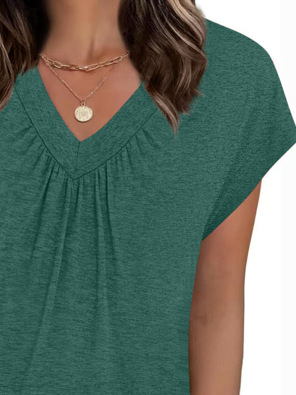 V-NECK RELAXED FIT T-SHIRT Tops