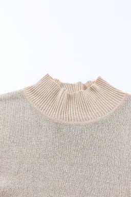 Leopard High Neck Oversized Sweater