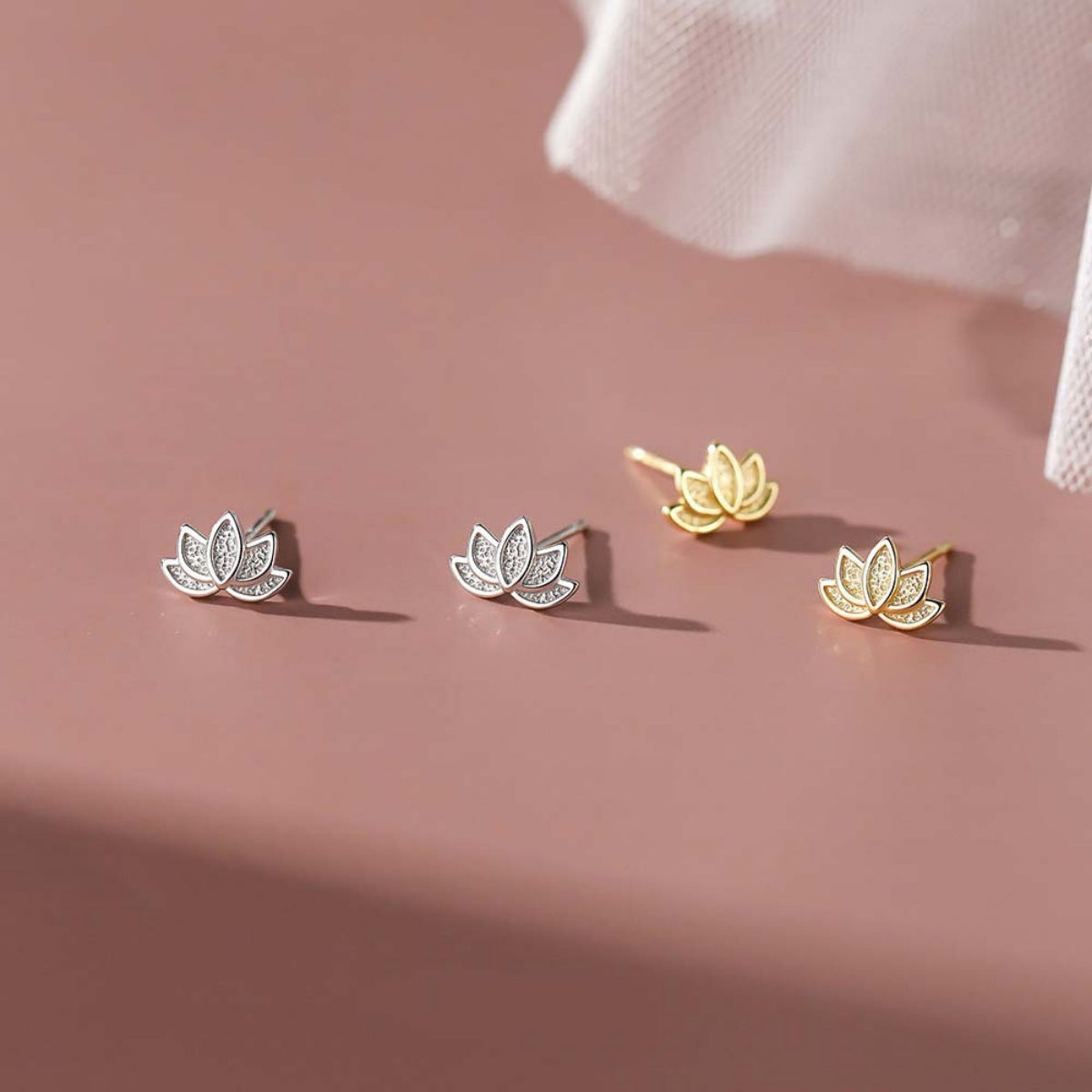 LOTUS FLOWER STUD EARRINGS Earrings