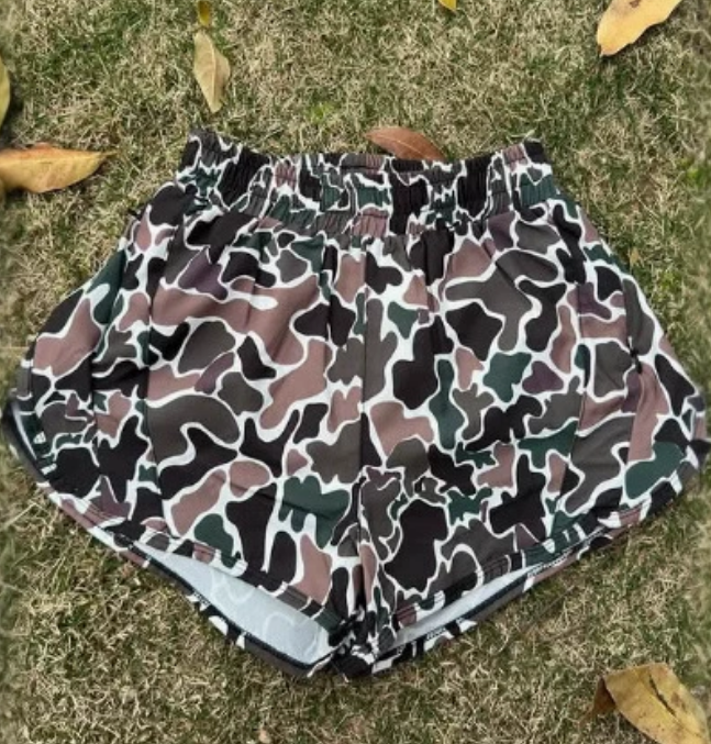 PREORDER ** ATHLETICA COLLECTION LOGO CAMO COMFORT SHORTS