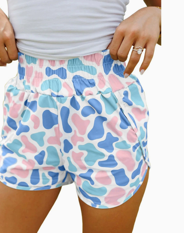 PREORDER ** PASTEL HIGH WAISTED RUNNING SHORTS