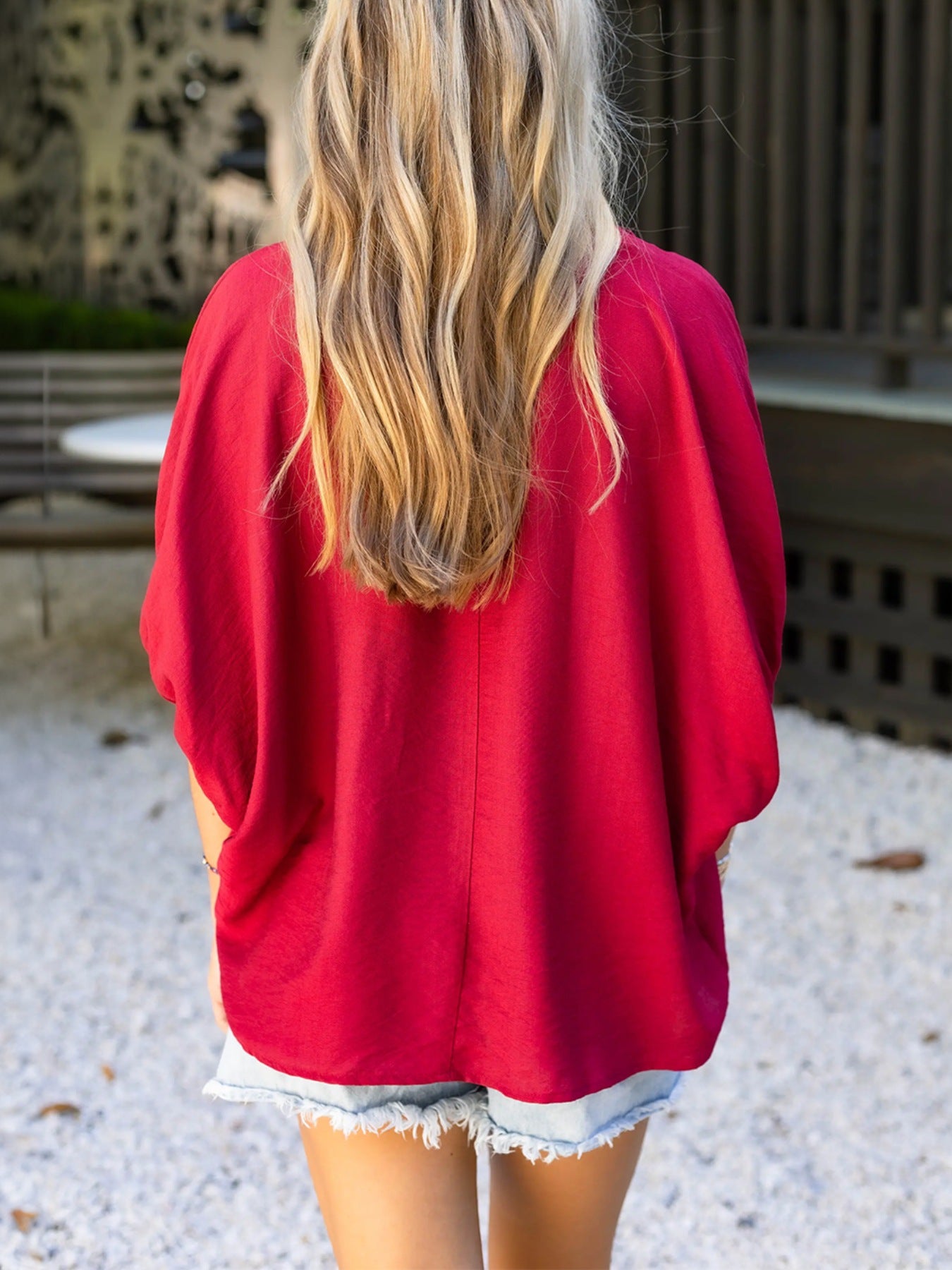 Braided Detail Half Sleeve Blouse