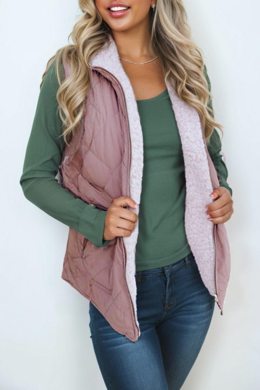 Fleece Lined Quilted Vest