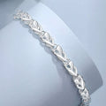 STERLING SILVER .925 HEART LINK BRACELET bracelet