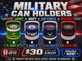 MILITARY BRANCH-3D PRINTED CUSTOM 12 OUNCE CAN HOLDERS 3D Printing