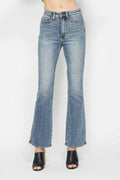 Judy Blue Full Size Tummy Control Back Embroidered Pocketed Bootcut Jeans Plus Size Judy Blue Denim