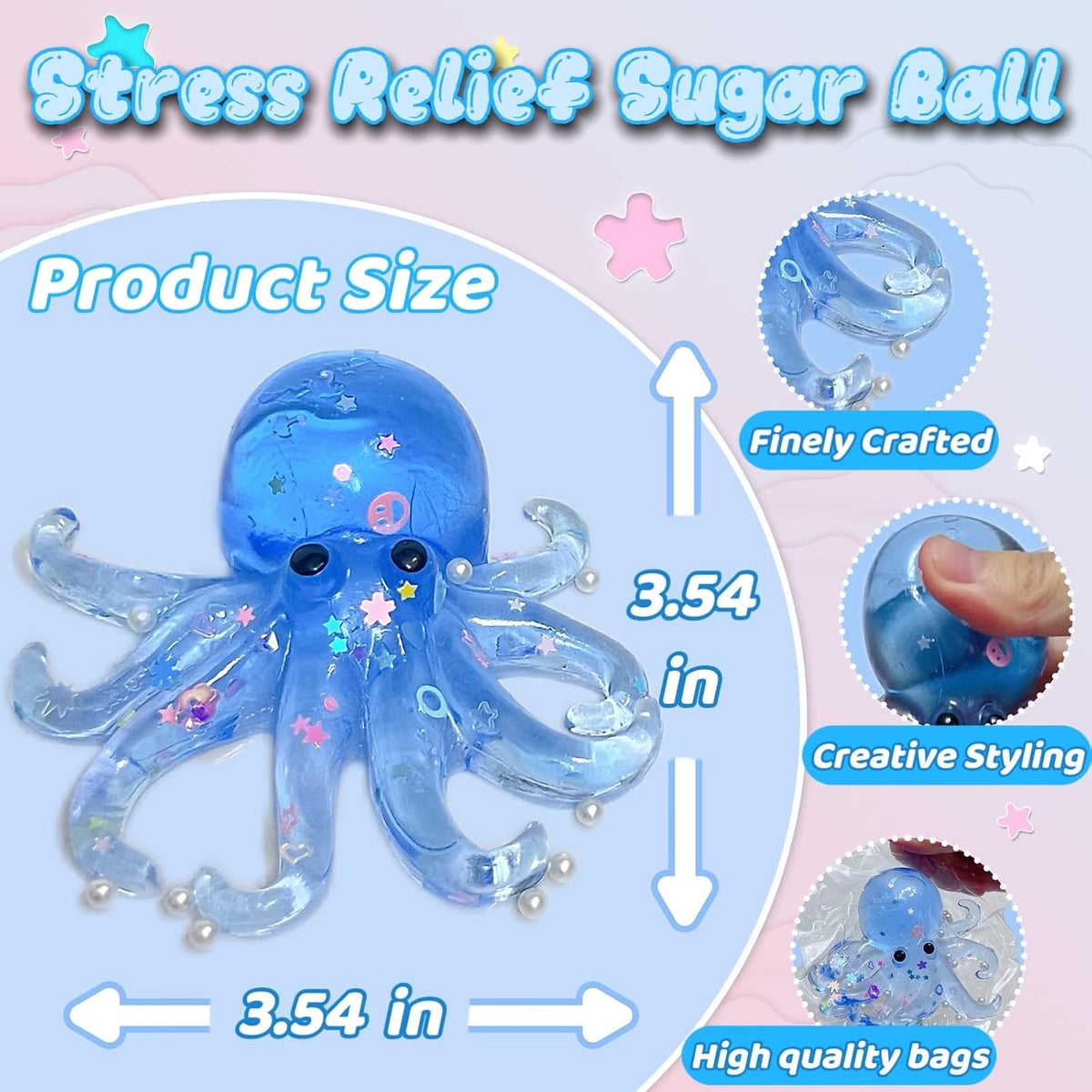 TADA SQUISHY OCTOPUS STRESS TOY sensory toy
