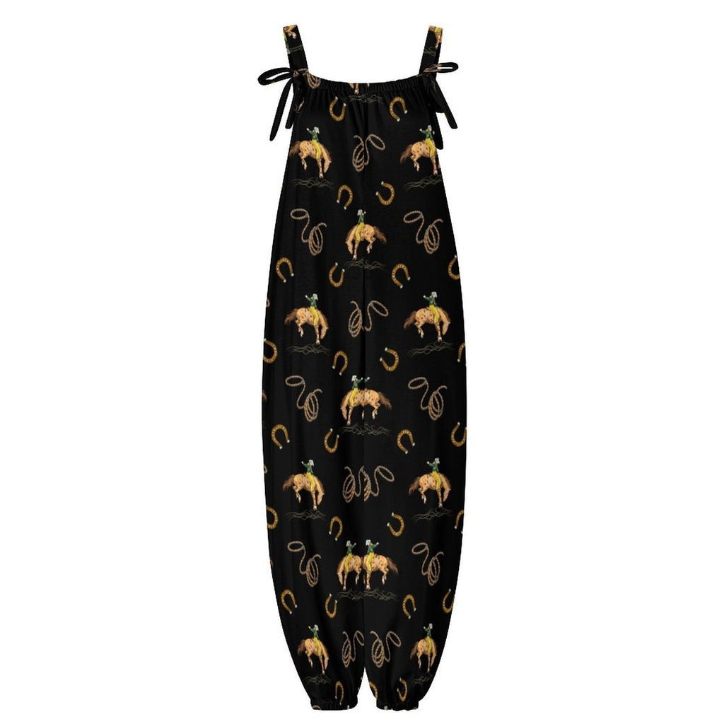 RODEO COWBOY OVERALL JUMPSUIT