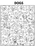 CUSTOM COLORING SHERPA BLANKET 50X60" IN DOG THEME Blanket