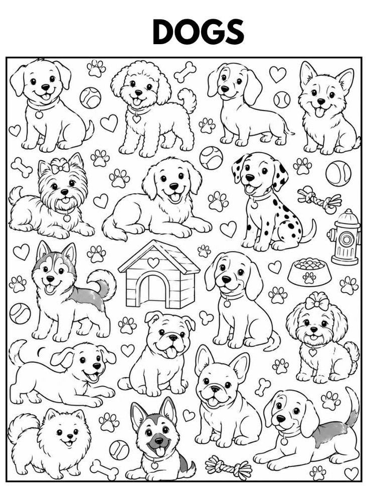 CUSTOM COLORING SHERPA BLANKET 50X60" IN DOG THEME Blanket