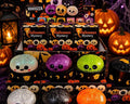 HALLOWEEN THEMED DUMPLINGS IN THEIR STEAMERS - GLOW IN THE DARK