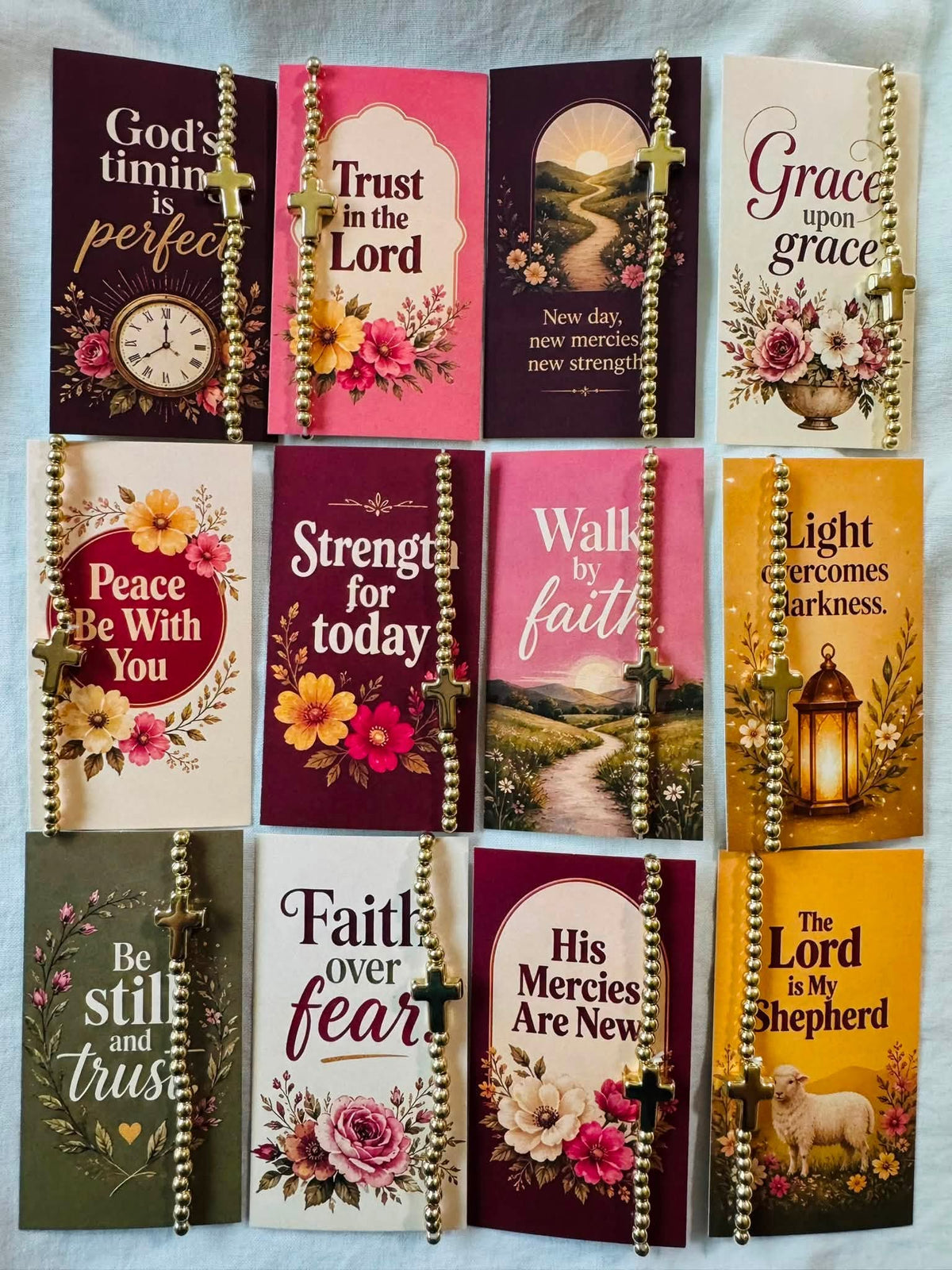 ASSORTED GOLDEN CROSS BRACELET COMBO | AN AMAZING REMINDER OF FAITH Jewelry