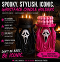 SPOOKY HALLOWEEN CUSTOM 3D PRINTED CANDLE HOLDER - HOT PINK OR BLACK??